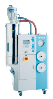 The most often used, the most versatile across many types of resin, desiccant dryers can quickly achieve the low moisture content dictated by resin manufacturers.