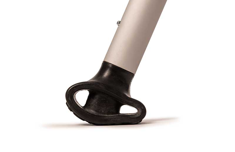 Rubber foot of Mobility Designed elbow crutch - learn more about its design process in the Prospector Knowledge Center.