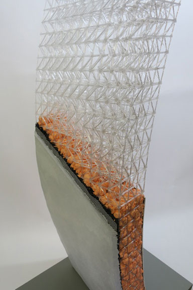 3D-printed Composite wall mock-up - learn about Branch Technology's Cellular Fabrication 3D printing technology in the UL Prospector Knowledge Center.