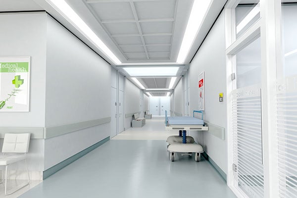 Painted walls in a hospital - learn about microbial resistant coatings