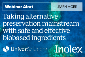Taking alternative preservation mainstream with safe and effective biobased ingredients